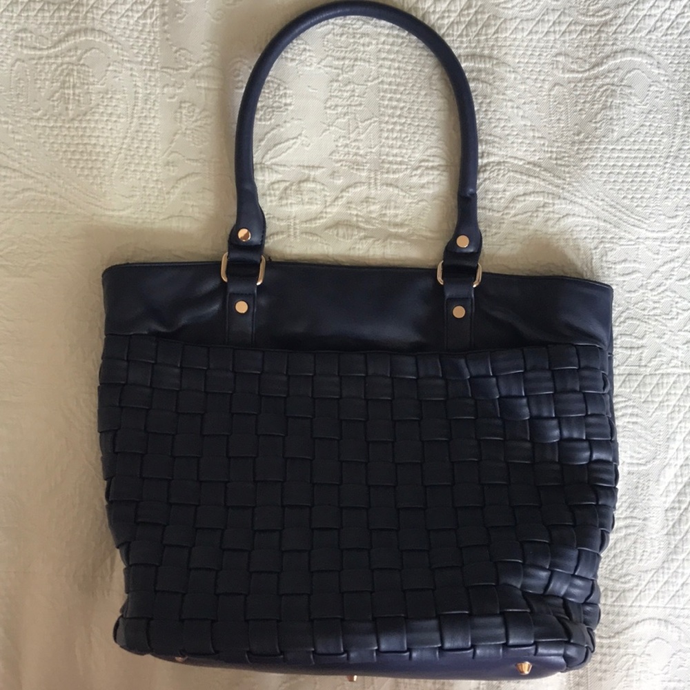 Soft Leather Navy Blue Pocketbook.